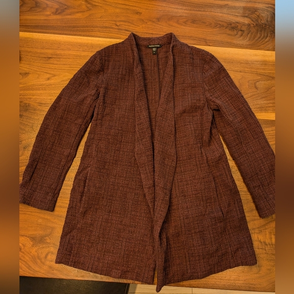 Eileen Fisher cardigan size small - stone brown - Picture 4 of 6